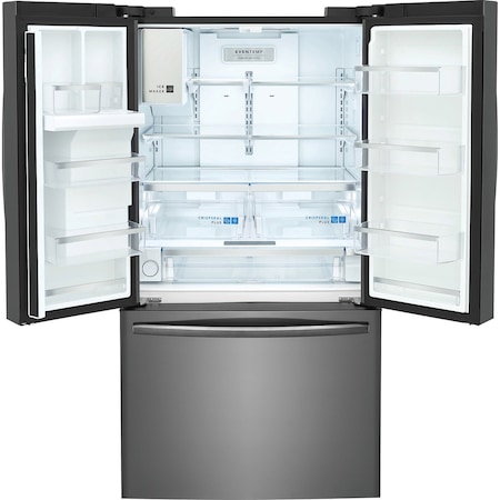 Frigidaire Frigidaire Gallery 27.8 Cu. Ft. French Door Refrigerator in Black Stainless Steel GRFS2853AD